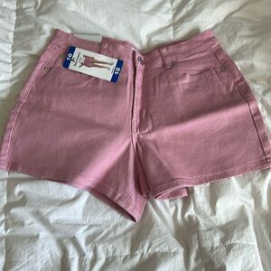 Juicy Couture Pink Denim Jean shorts, Size 10, 4” inseam, NWT